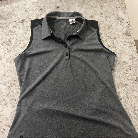 ADIDAS WOMENS ULTIMATE365 SLEEVELESS POLO SHIRT SIZE MEDIUM - Picture 4 of 10